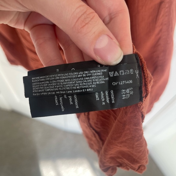 Daily Practice Mollie tunic swing tie-back dress in rust 3X - Picture 4 of 9